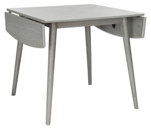 Safavieh Kaylee Extension Dining Table - Stylish Mid-Century Design With Expandable Drop Leaves For Versatile Dining Dark Grey DTB1403B
