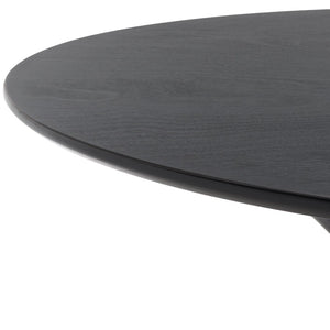 Safavieh Nicolai Round Dining Table - Modern Pedestal Design, Durable Build, And Stylish Centerpiece For Dining Spaces Matte Black DTB1405A