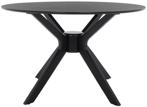 Safavieh Nicolai Round Dining Table - Modern Pedestal Design, Durable Build, And Stylish Centerpiece For Dining Spaces Matte Black DTB1405A