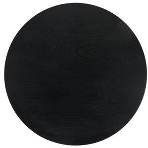 Safavieh Nicolai Round Dining Table - Modern Pedestal Design, Durable Build, And Stylish Centerpiece For Dining Spaces Matte Black DTB1405A