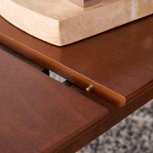 Safavieh Kay Extension Dining Table - Versatile Centerpiece With Classic Design For Stylish Gatherings Walnut DTB1406B