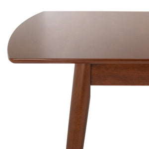 Safavieh Kay Extension Dining Table - Versatile Centerpiece With Classic Design For Stylish Gatherings Walnut DTB1406B