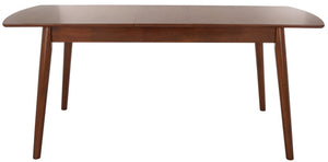 Safavieh Kay Extension Dining Table - Versatile Centerpiece With Classic Design For Stylish Gatherings Walnut DTB1406B