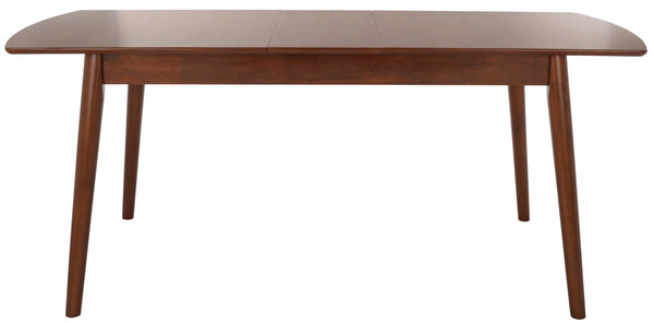 Safavieh Kay Extension Dining Table - Versatile Centerpiece With Classic Design For Stylish Gatherings Walnut DTB1406B