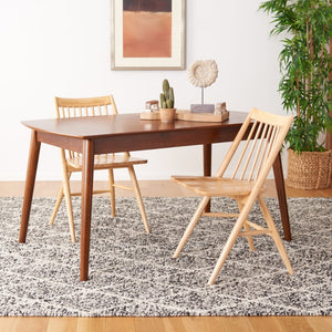 Safavieh Kay Extension Dining Table - Versatile Centerpiece With Classic Design For Stylish Gatherings Walnut DTB1406B