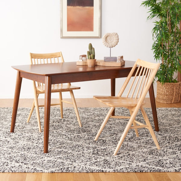 Safavieh Kay Extension Dining Table - Versatile Centerpiece With Classic Design For Stylish Gatherings Walnut DTB1406B