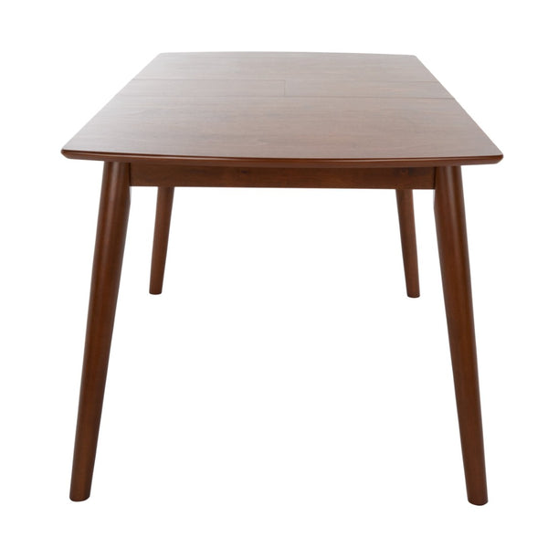 Safavieh Kay Extension Dining Table - Versatile Centerpiece With Classic Design For Stylish Gatherings Walnut DTB1406B