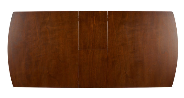 Safavieh Kay Extension Dining Table - Versatile Centerpiece With Classic Design For Stylish Gatherings Walnut DTB1406B