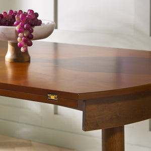 Safavieh Malakai Folding Round Dining Table - Stylish, Compact Design For Modern Interiors And Versatile Use Walnut Wood And Metal Dtb1407a