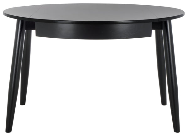 Safavieh Malakai Folding Round Dining Table - Stylish, Compact Design For Modern Interiors And Versatile Use Black Wood And Metal Dtb1407b