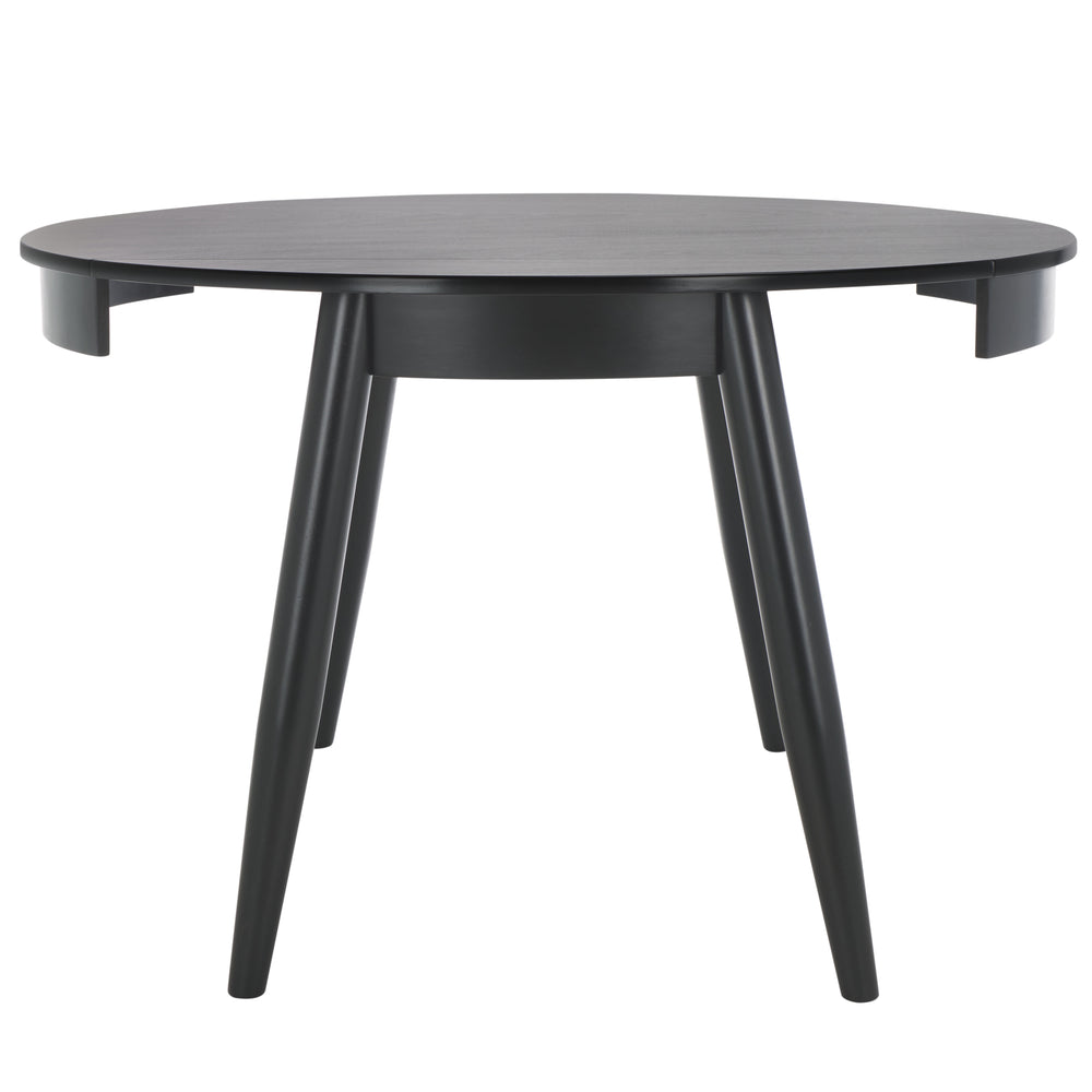 Safavieh Malakai Folding Round Dining Table - Stylish, Compact Design For Modern Interiors And Versatile Use Black Wood And Metal Dtb1407b
