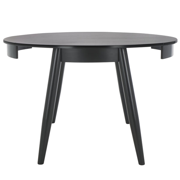 Safavieh Malakai Folding Round Dining Table - Stylish, Compact Design For Modern Interiors And Versatile Use Black Wood And Metal Dtb1407b
