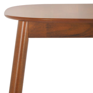 Safavieh Arran Extension Dining Table - Stylish Wood And Metal Design For Modern Dining Spaces And Gatherings Walnut Wood And Metal Dtb1408a