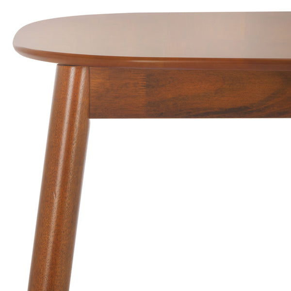 Safavieh Arran Extension Dining Table - Stylish Wood And Metal Design For Modern Dining Spaces And Gatherings Walnut Wood And Metal Dtb1408a