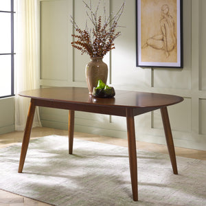 Safavieh Arran Extension Dining Table - Stylish Wood And Metal Design For Modern Dining Spaces And Gatherings Walnut Wood And Metal Dtb1408a