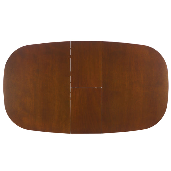 Safavieh Arran Extension Dining Table - Stylish Wood And Metal Design For Modern Dining Spaces And Gatherings Walnut Wood And Metal Dtb1408a