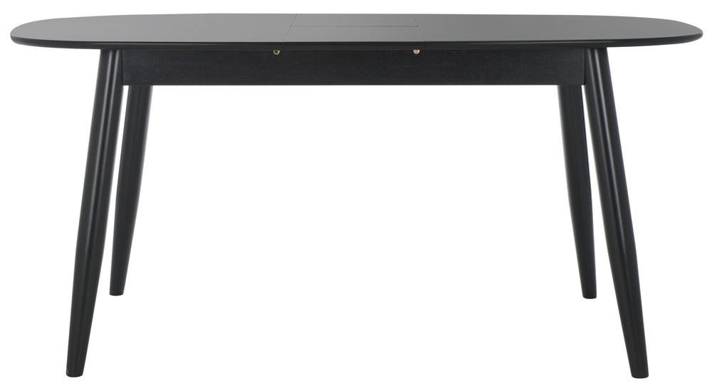 Safavieh Arran Extension Dining Table - Stylish Wood And Metal Design For Modern Dining Spaces And Gatherings Black Wood And Metal Dtb1408b