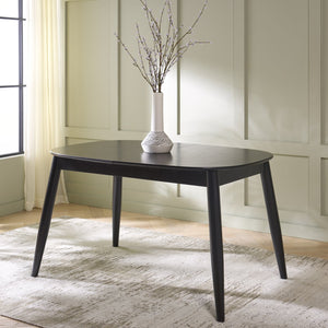 Safavieh Arran Extension Dining Table - Stylish Wood And Metal Design For Modern Dining Spaces And Gatherings Black Wood And Metal Dtb1408b