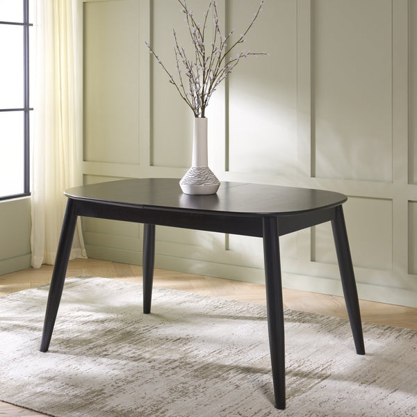 Safavieh Arran Extension Dining Table - Stylish Wood And Metal Design For Modern Dining Spaces And Gatherings Black Wood And Metal Dtb1408b