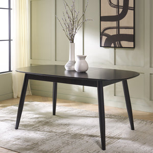 Safavieh Arran Extension Dining Table - Stylish Wood And Metal Design For Modern Dining Spaces And Gatherings Black Wood And Metal Dtb1408b