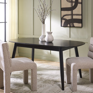 Safavieh Arran Extension Dining Table - Stylish Wood And Metal Design For Modern Dining Spaces And Gatherings Black Wood And Metal Dtb1408b