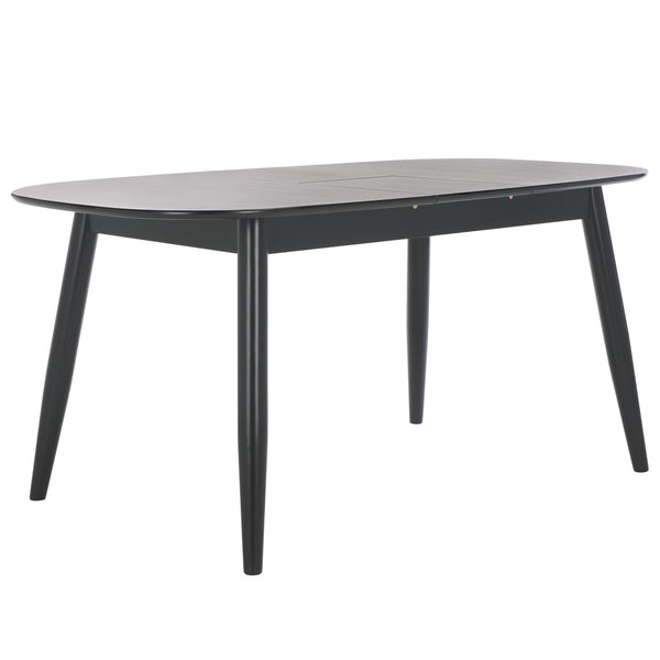 Safavieh Arran Extension Dining Table - Stylish Wood And Metal Design For Modern Dining Spaces And Gatherings Black Wood And Metal Dtb1408b