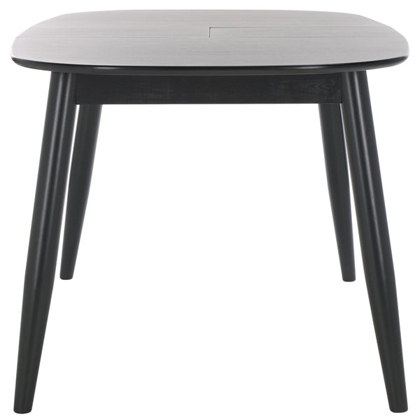 Safavieh Arran Extension Dining Table - Stylish Wood And Metal Design For Modern Dining Spaces And Gatherings Black Wood And Metal Dtb1408b