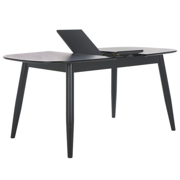 Safavieh Arran Extension Dining Table - Stylish Wood And Metal Design For Modern Dining Spaces And Gatherings Black Wood And Metal Dtb1408b