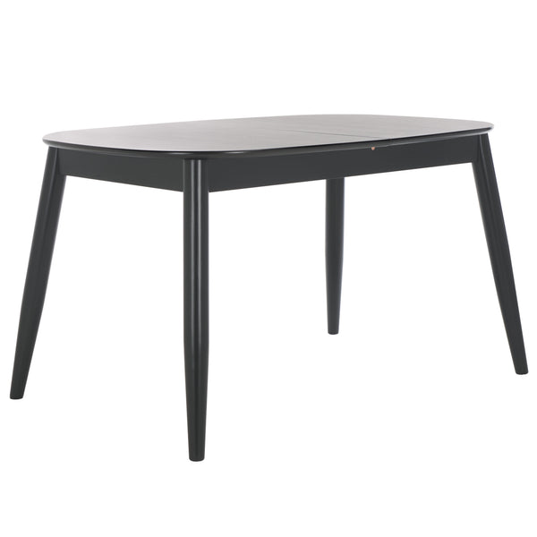 Safavieh Arran Extension Dining Table - Stylish Wood And Metal Design For Modern Dining Spaces And Gatherings Black Wood And Metal Dtb1408b