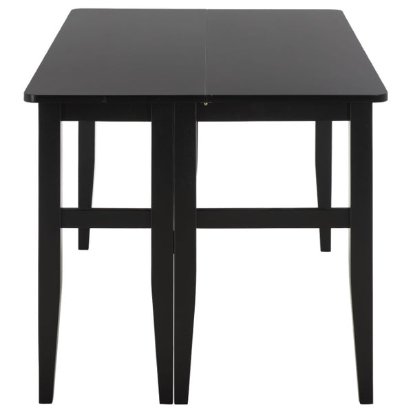 Safavieh Clive Space Saving Folding Dining Table Matte Wood Modern Minimalist Kitchen Black DTB1410A