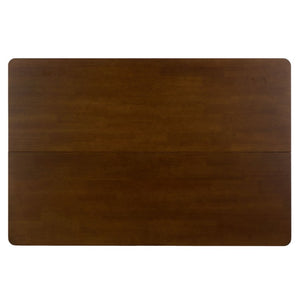 Safavieh Clive Space Saving Folding Dining Table Matte Wood Modern Minimalist Kitchen Walnut DTB1410B