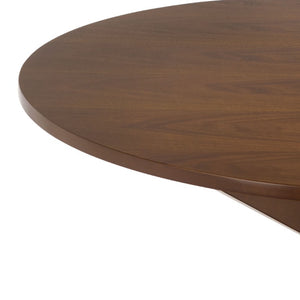 Safavieh Vanston Solid Wood Square Dining Table with Natural Walnut Grain for Modern Spaces DTB1411A-2BX