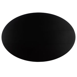 Safavieh Roz Folding Round Wood Dining Table Matte Black Finish for Compact Modern Spaces DTB1412A