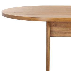 Safavieh Syura Ribbed Dining Table – Modern Sculptural Design With Soft Edges And Tactile Detail For Every Space Natural DTB2101A