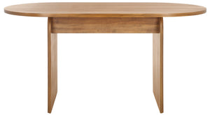 Safavieh Syura Ribbed Dining Table – Modern Sculptural Design With Soft Edges And Tactile Detail For Every Space Natural DTB2101A