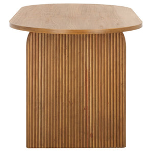 Safavieh Syura Ribbed Dining Table – Modern Sculptural Design With Soft Edges And Tactile Detail For Every Space Natural DTB2101A