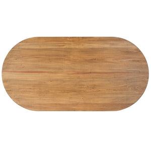 Safavieh Syura Ribbed Dining Table – Modern Sculptural Design With Soft Edges And Tactile Detail For Every Space Natural DTB2101A