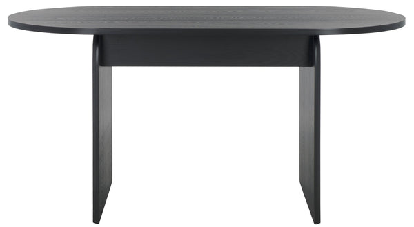 Safavieh Syura Ribbed Dining Table – Modern Sculptural Design With Soft Edges And Tactile Detail For Every Space Black DTB2101B