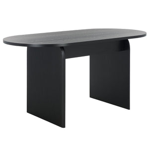 Safavieh Syura Ribbed Dining Table – Modern Sculptural Design With Soft Edges And Tactile Detail For Every Space Black DTB2101B