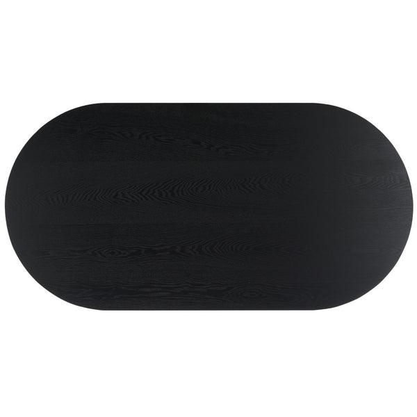 Safavieh Syura Ribbed Dining Table – Modern Sculptural Design With Soft Edges And Tactile Detail For Every Space Black DTB2101B