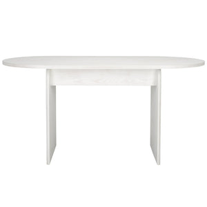 Safavieh Syura Ribbed Dining Table – Modern Sculptural Design With Soft Edges And Tactile Detail For Every Space White Wash DTB2101C