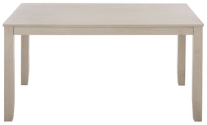 Safavieh Cereah Rectangular Dining Table Sleek Contemporary Design Seats Four Modern Room Gray DTB2700A