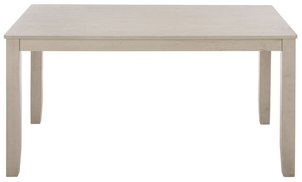 Safavieh Cereah Rectangular Dining Table Sleek Contemporary Design Seats Four Modern Room Gray DTB2700A