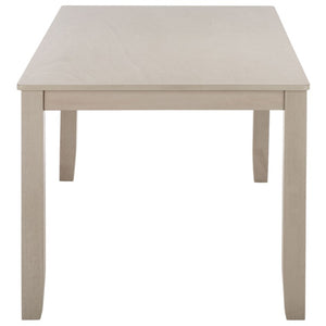 Safavieh Cereah Rectangular Dining Table Sleek Contemporary Design Seats Four Modern Room Gray DTB2700A