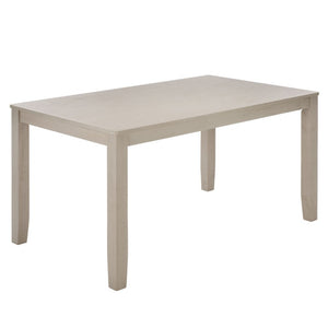 Safavieh Cereah Rectangular Dining Table Sleek Contemporary Design Seats Four Modern Room Gray DTB2700A