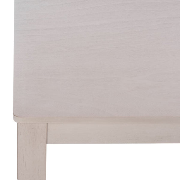 Safavieh Cereah Rectangular Dining Table Sleek Contemporary Design Seats Four Modern Room Gray DTB2700A