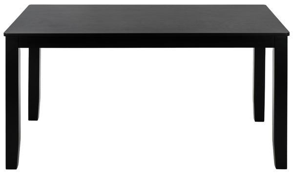 Safavieh Cereah Rectangular Dining Table Sleek Contemporary Design Seats Four Modern Room Black DTB2700B