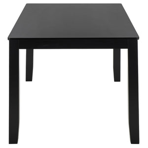 Safavieh Cereah Rectangular Dining Table Sleek Contemporary Design Seats Four Modern Room Black DTB2700B