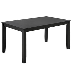 Safavieh Cereah Rectangular Dining Table Sleek Contemporary Design Seats Four Modern Room Black DTB2700B