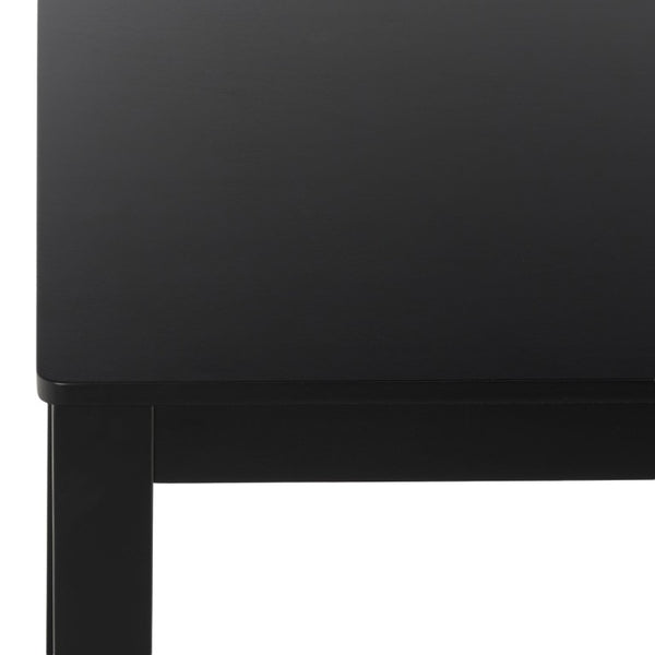 Safavieh Cereah Rectangular Dining Table Sleek Contemporary Design Seats Four Modern Room Black DTB2700B